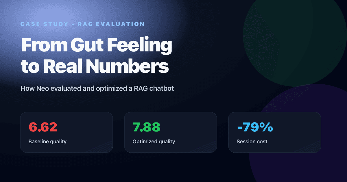 How Neo Evaluated and Optimized a RAG Chatbot
